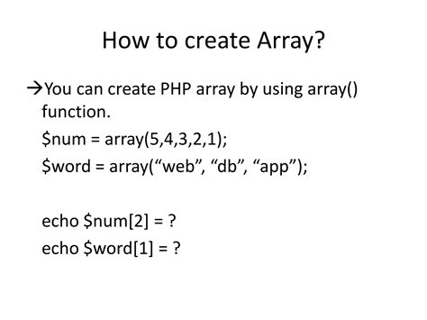 Image result for Arrays in PHP Tutorial Point