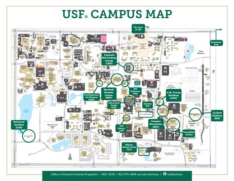 Usf Campus Map Basketball Parking USF Athletics