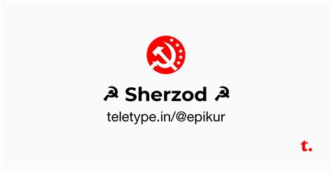 Sherzod ☭ — Teletype