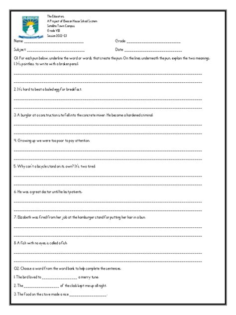 Comprehension Passage Examples 的图像结果