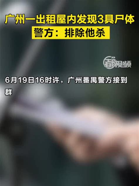 广州一出租屋内发现3具尸体，警方：排除他杀_手机新浪网