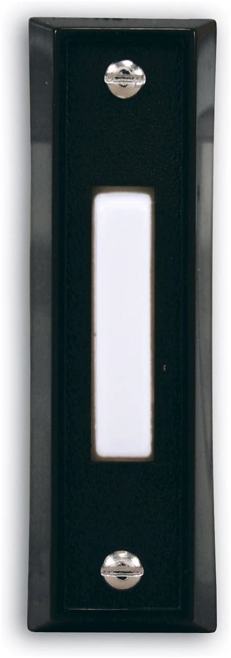 Buy Heath Zenith SL-664-02 Wired Push Button, Black Finish with White ...