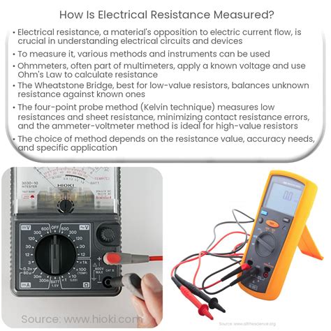 How is electrical resistance measured?