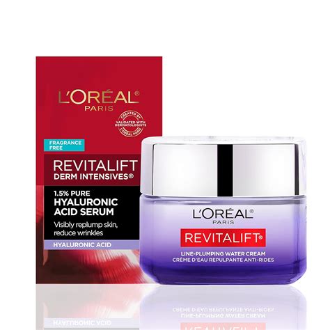 Amazon.com: L'Oreal Paris Revitalift Moisturizer, Hyaluronic Acid Water ...