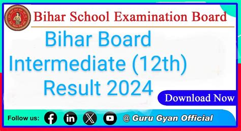 BSEB Bihar Board Intermediate (12th) Result 2024 | Bihar School ...