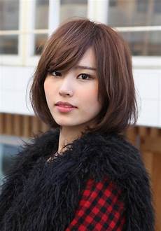 Japanese Hairstyles 2014 by Bob With Side Swept Bangs Popular Japanese Japanese Hairstyles 2014