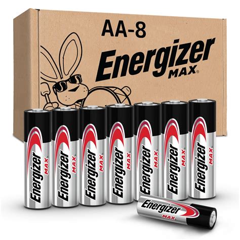 Amazon.com: Energizer MAX AA Batteries (8 Pack), Double A Alkaline ...