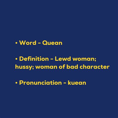 The Origin Of The Word Quean: A Vocabulary Lesson For Curious Minds