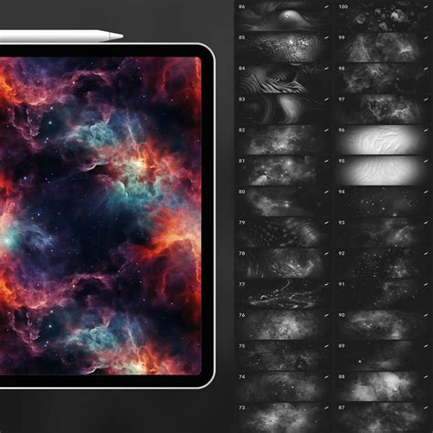 ArtStation - 100 Procreate Space Textures | Procreate Cosmic Textures ...