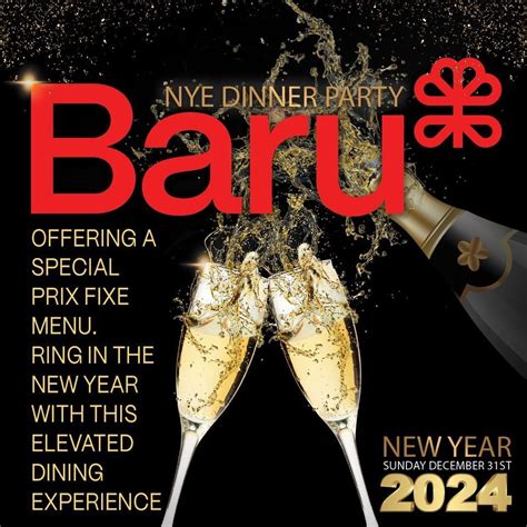 Baru NYE Dinner Party, Baru Cincy, Cincinnati, 31 December 2023 ...