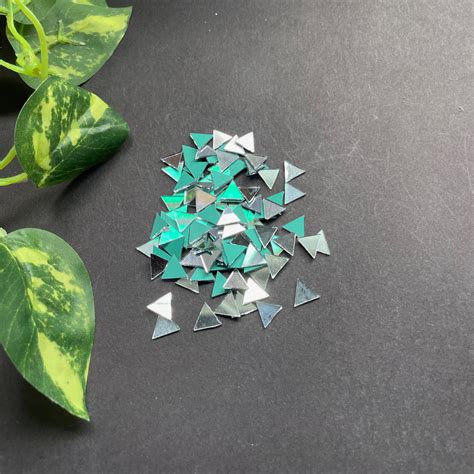 Glass Mirror Cutouts For Lippan Art - Triangle