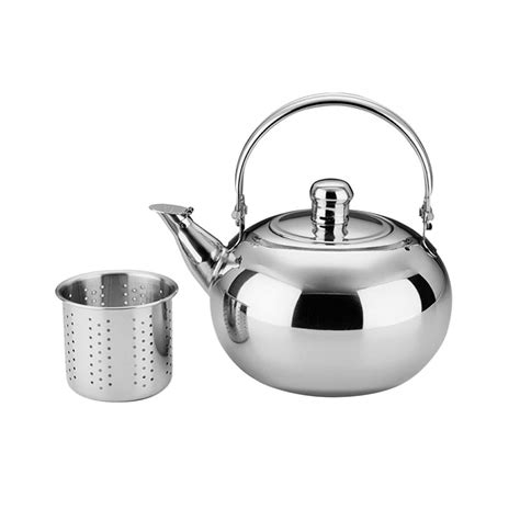 LOOM TREE® Stainless Steel Teapot Kettle Coffee Pot with Tea Leaf ...