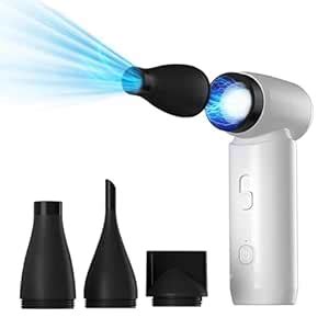 Scizor Compressed-Air-Duster-Mini-Blower- Turbo Fan- 80000RPM Electric ...