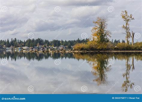 Landscapes of Lake Tapps Park in Autumn Stock Image - Image of tapps ...