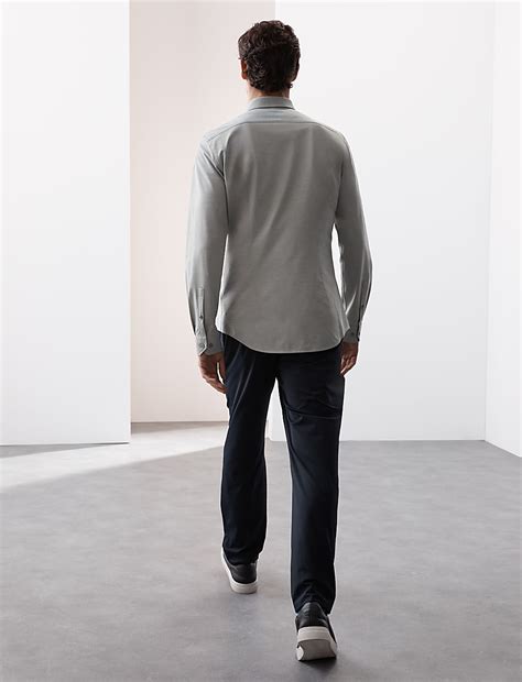 Buy Slim Fit Jersey Performance Shirt at Marks & Spencer