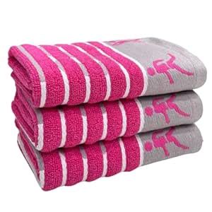 STAMIO Cotton 450 GSM Hand Towel Set of 3, 40 X 60 Cm Sports, Gym ...