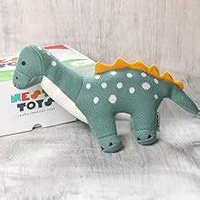Buy NESTA TOYS Knitted Newborn Baby Toys | Dinosaur Animal Plush Toy ...