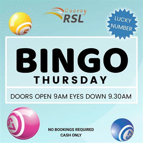 Bingo @ Cooroy RSL, 25 Maple Street, Cooroy, QLD, Australia, 1 May 2025 ...