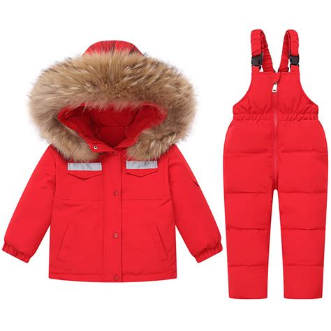 Kids Snow Suits Kids 2 Piece Snowsuit Set Waterproof Windproof Overalls ...