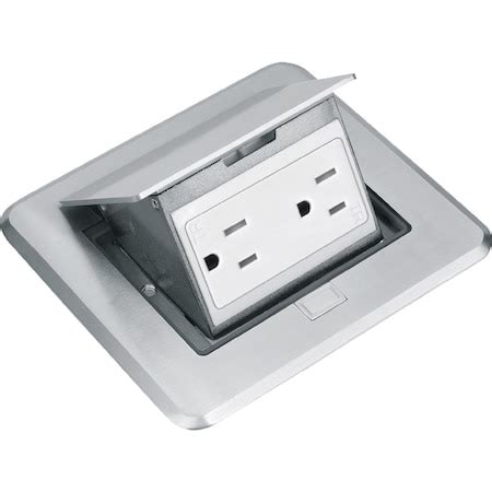 Newhouse Electric Electrical Box, 43 cu. in., Pop-Up Floor Box Type, 1 ...