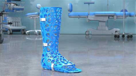 3D-Printed Orthopedic Cast Leg Blue 3D - TurboSquid 1900342