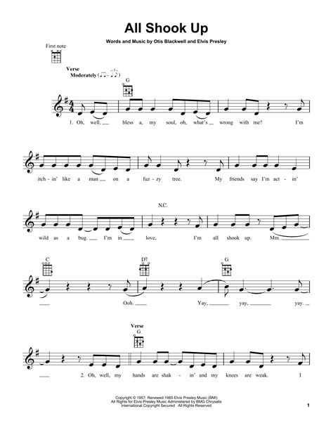 All Shook Up by Elvis Presley - Ukulele - Guitar Instructor