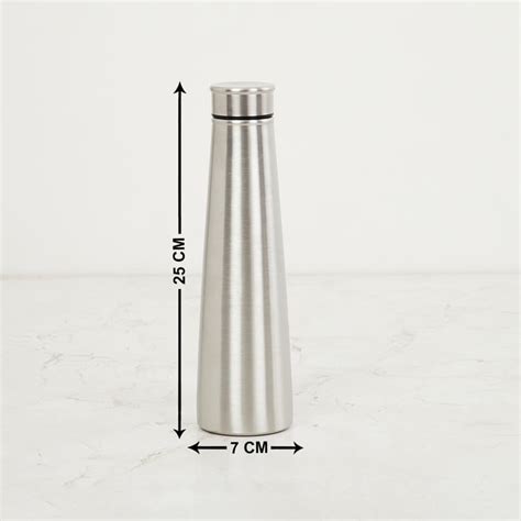 Buy Atlantis Singlewall Stainless Steel Conical Water Bottle - 600ml ...