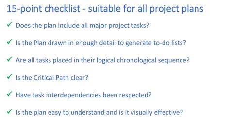 Image result for Project Plan Checklist