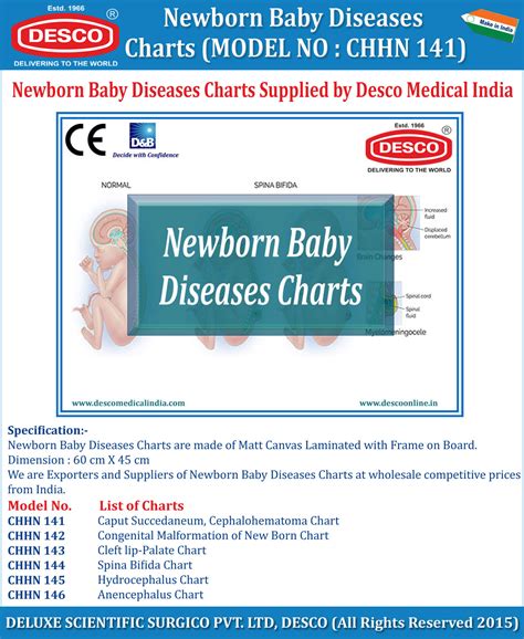 Newborn Baby Diseases Charts | Manufacturer and Exporter | Desco