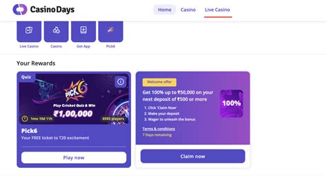 Casino Days Live Casino Games - Play With Real Dealers