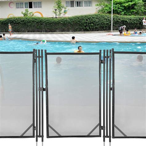 Buy Pool Fences Gate 4x2.5 Ft Pool Safety Fence Child Barrier Fencing ...