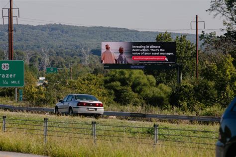 Billboard Seen Near Vanguard Headquarters Calls Out Company’s Continued Investments in Climate ...