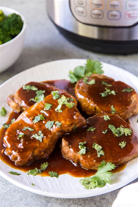 Instant Pot Pork Chops with Honey Garlic Sauce - Kristine's Kitchen