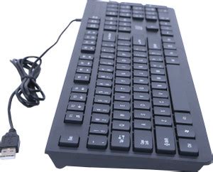REO Chicklet Wired USB Standard Desktop Keyboard Compatible with ...