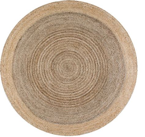 Ripaz Vogue - Jute Area Rug Round Hand Braided Farmhouse Jute Door Mat ...