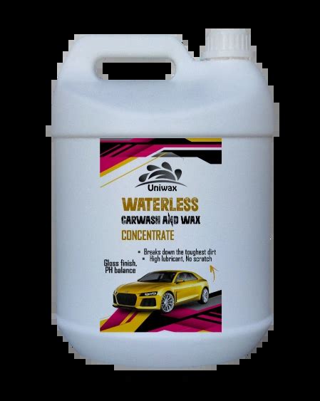 Uniwax drywash or Waterless car wash with wax concentrate Rinseless Car ...