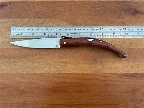 4.13 In. Spanish Navaja Folding Pocket Knife Red Stamina Wood Handle ...