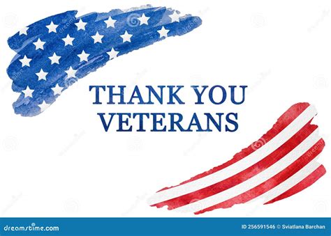 Thank You Veterans. Happy Veterans Day. Greeting Card Stock ...