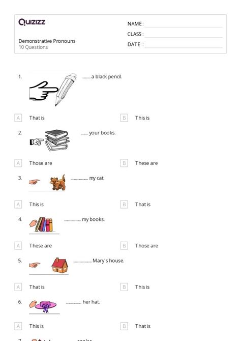 50+ Pronouns worksheets for Kindergarten on Quizizz | Free & Printable