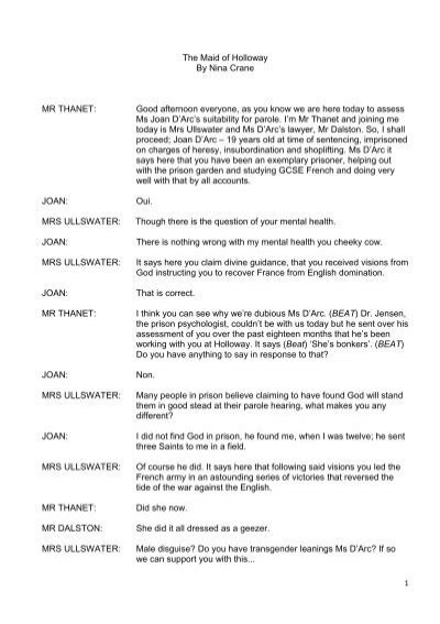 The Script - Comedy Plays