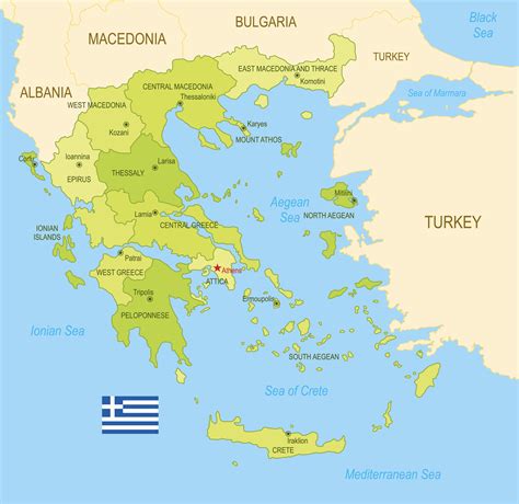 World Map Greece
