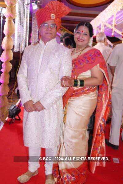 Sangeeta, Prem Grover, Samir and Vrinda Meghe during marriage of Mihir ...