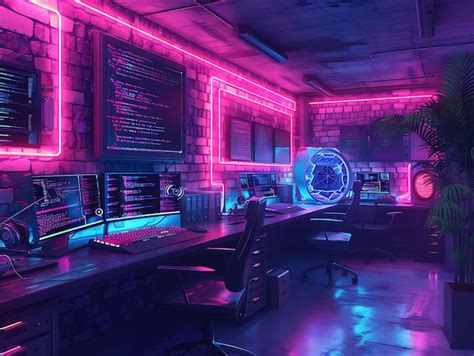 Room decor redefined embrace vibrant neon colors and futuristic ...