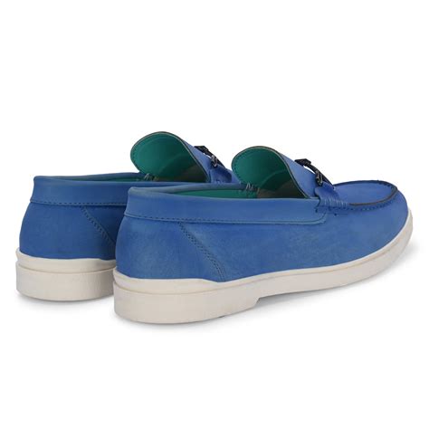 NOAK BLUE ORGANIC CACTUS LEATHER HORSE-BIT LOAFER