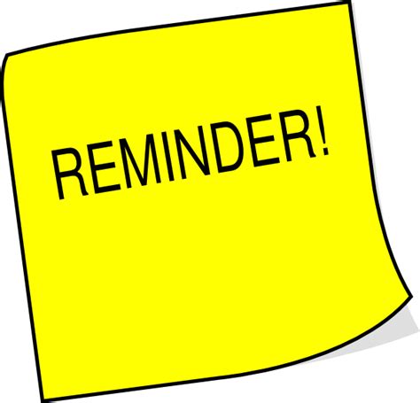 Reminder Clip Art Free - ClipArt Best