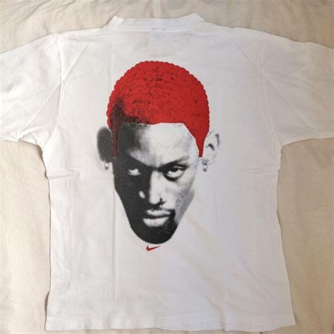 Nike Dennis Rodman T Shirt 90s Orange Hair Made In U… - Gem