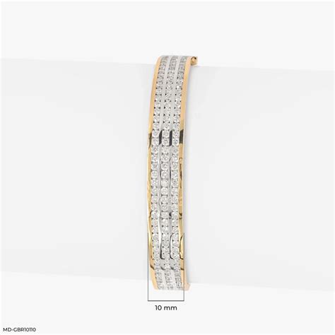 Trinity Row Men's Diamond Bracelet 18K Rose Gold – Maiora Diamonds