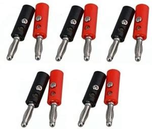 ERHIndia (Pack of 5 Pair) Banana Speaker Plug Banana Plug Connector ...