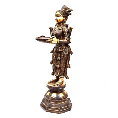 BRASS DEEPA LAKSHMI STANDING