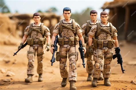 Premium Photo | Pixar cartoon of An army of action figures coming Ai ...